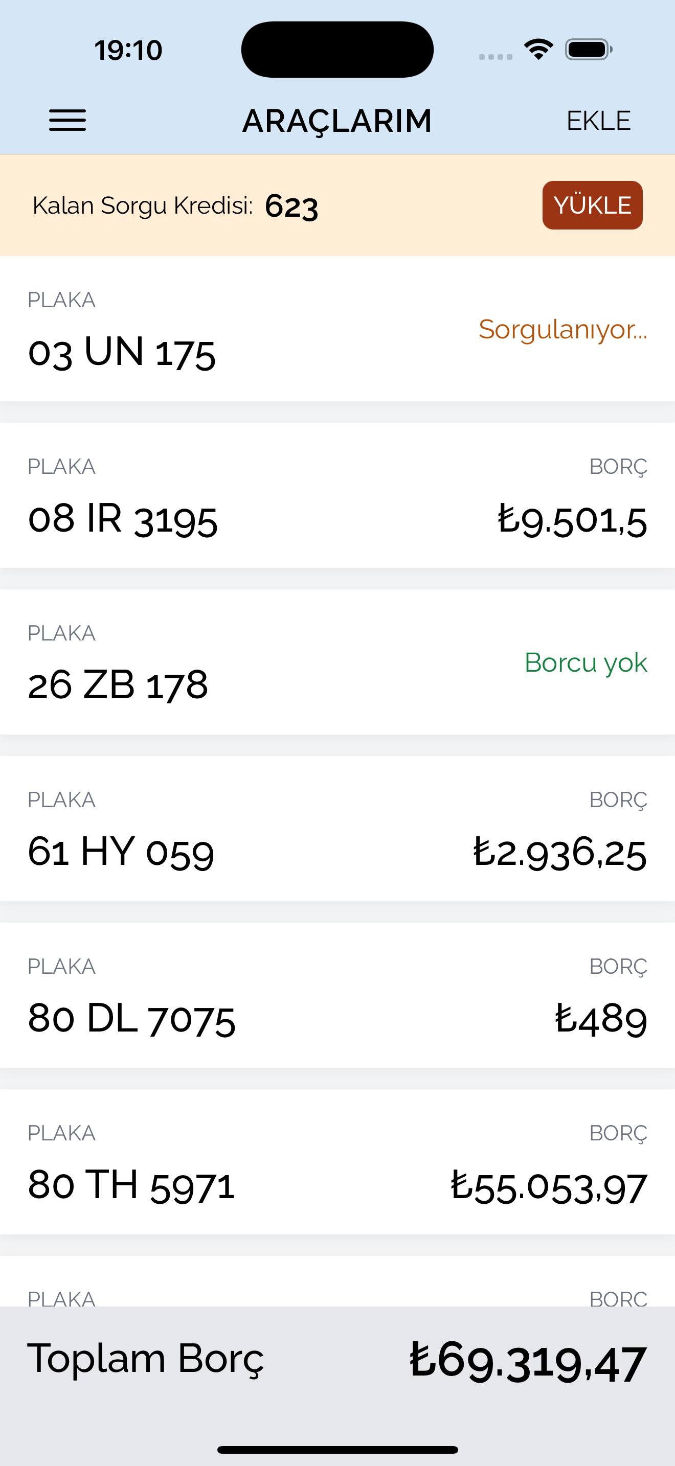 HGS Borç Sorgulama Mobil Uygulama