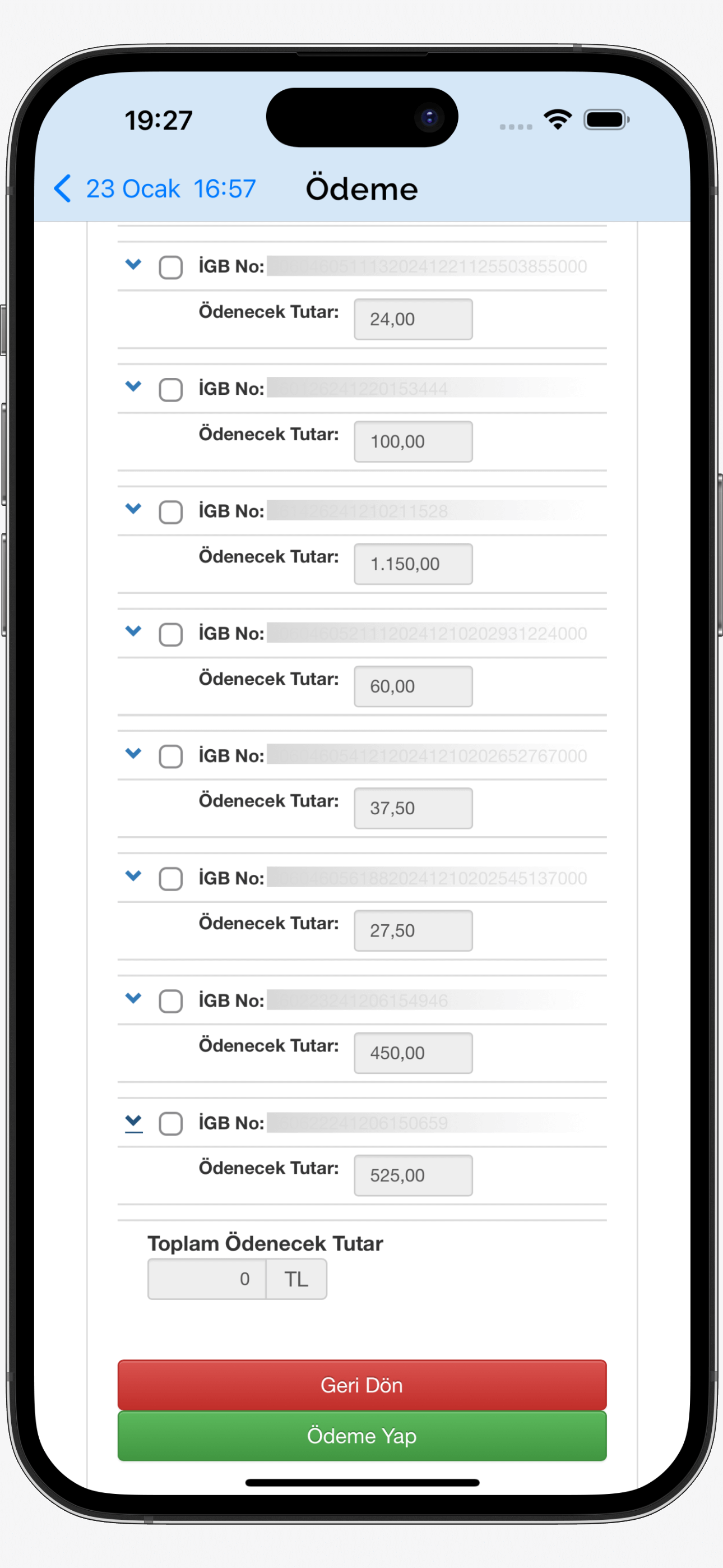 Ödemeni Yap, Cezaya Düşme